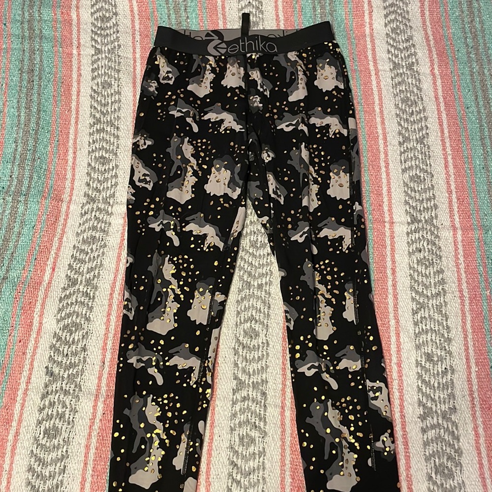 Ethika Gold Camo Pattern Tights